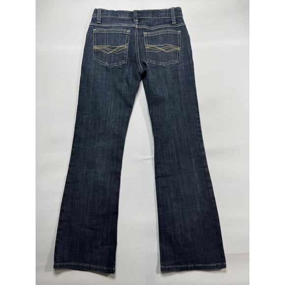 Wrangler 20X Youth Boys Adj Waist Straight Leg Blue Denim Jean - Size 10 (24x26) - Picture 2 of 4